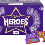 Cadbury Heroes 2 Kg (Pack of 2) Chocolate Bulk Sharing Box, Milk Chocolates Individually Wrapped,