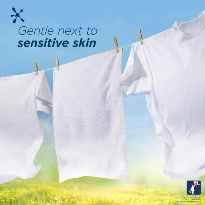 Persil Non Bio 3 in 1 Washing Capsules laundry capsules gentle next to sensitive skin for outstanding stain removal in quick & cold washes 48 washe,3pk