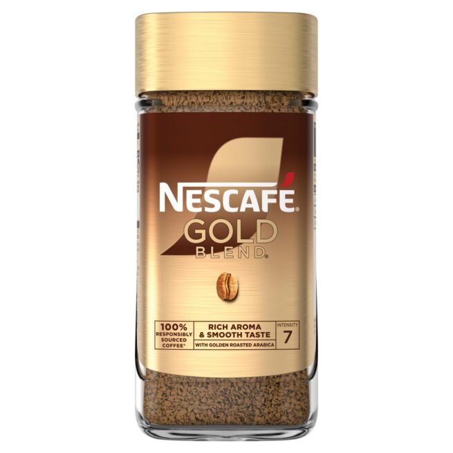 NESCAFÉ Gold Blend Signature Instant Coffee, Premium Instant Coffee, Rich Aroma and Smooth Taste, 190g (Pack of 4)